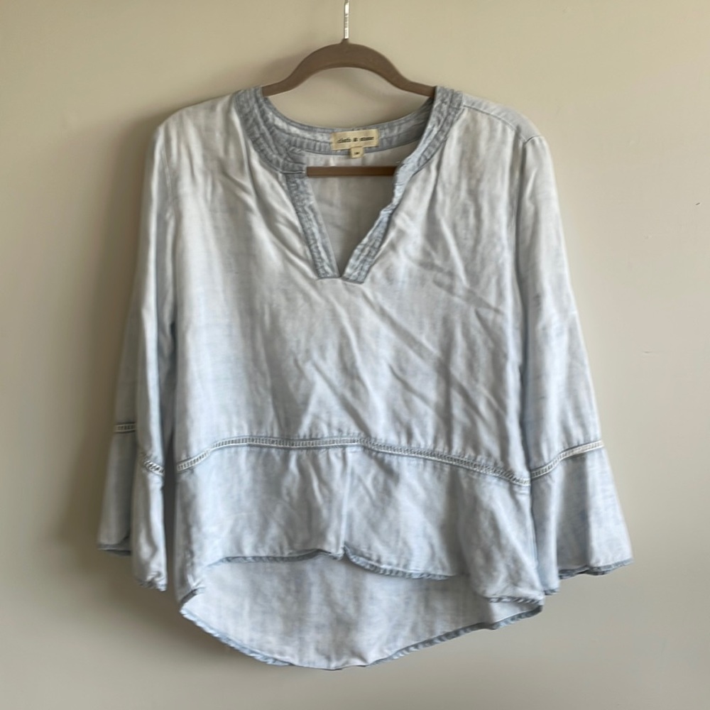 Cloth & stone soft denim blouse